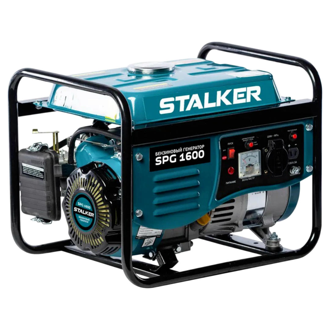 Бензиновый генератор STALKER SPG-1600 / 0.9кВт / 220В